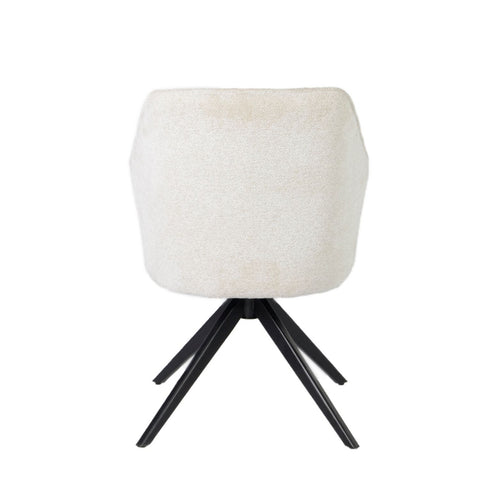 Giga Meubel Eetkamerstoel Charlotte - Stof - Beige - Set van 2