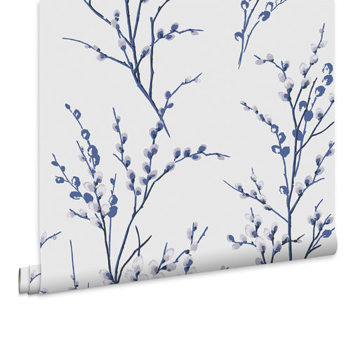 Laura Ashley Vliesbehang - Boswilg Midnight