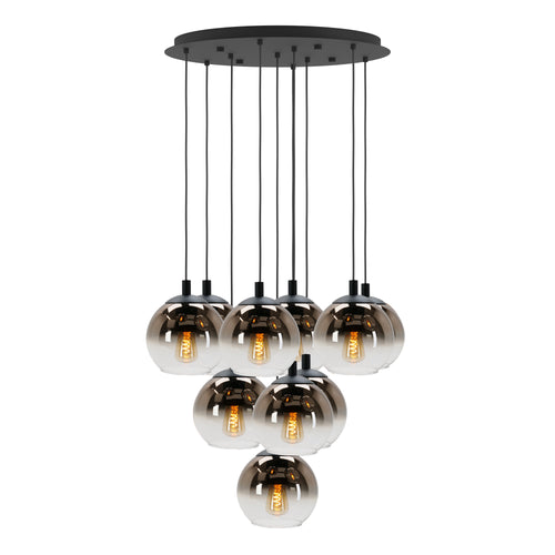 EGLO hanglamp Ariscani 1 - ø 65,5 cm - koperglas - zwart - vtwonen shop