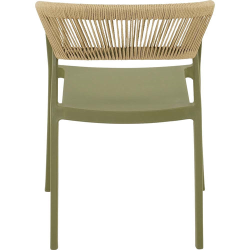 Lesli Living bistrostoel Terrasa - groen - 56x55x74,5cm