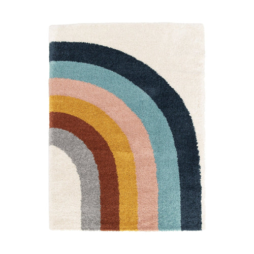 AFK Living vloerkleed Colors - voor kinderen - blauw - 160 x 213 cm