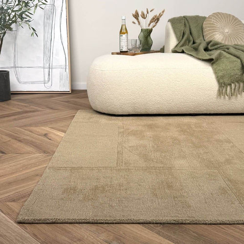 Wollen vloerkleed Twig beige/bruin - Interieur05 - 200 x 290 cm - vtwonen shop