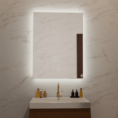 LOMAZOO badkamerspiegel Cannes - met LED verlichting - rechthoekig - 60 x 80 cm