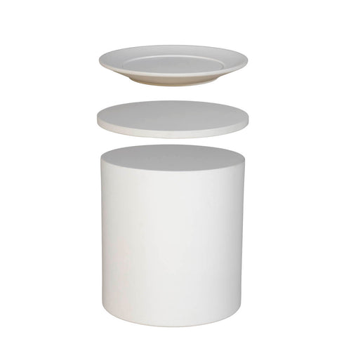 DÉJA Living Bijzettafel Byske - Rond Beige Eco Composiet - 40cm - vtwonen shop