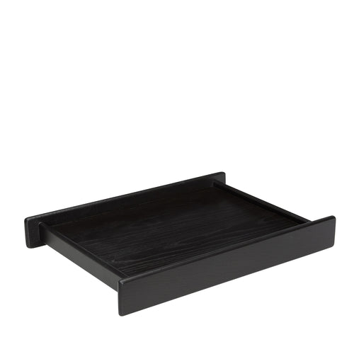 Hübsch dienblad Less - essenfineer/essenhout/mdf - 42x33xh6cm