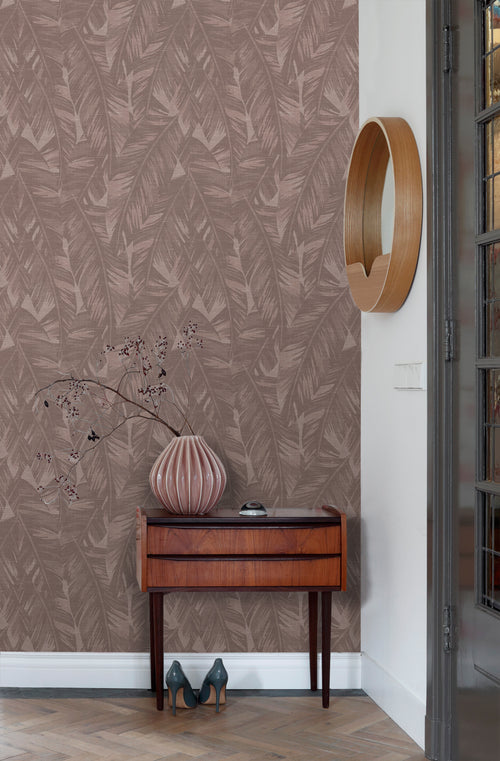 Origin Wallcoverings behang bananenbladeren taupe - 50 x 900 cm - 348058 - vtwonen shop