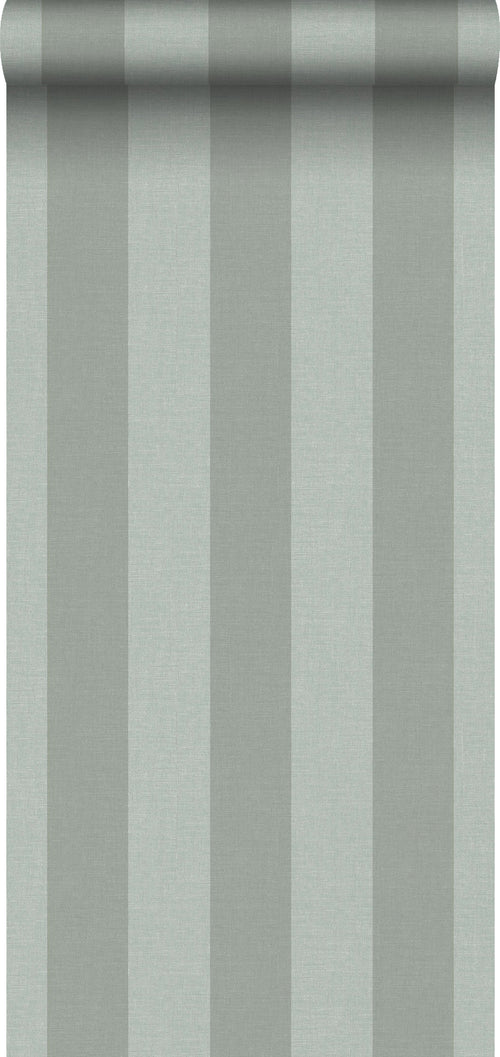 Sanders & Sanders behang strepen vergrijsd groen - 53 cm x 10 m - 640422 - vtwonen shop