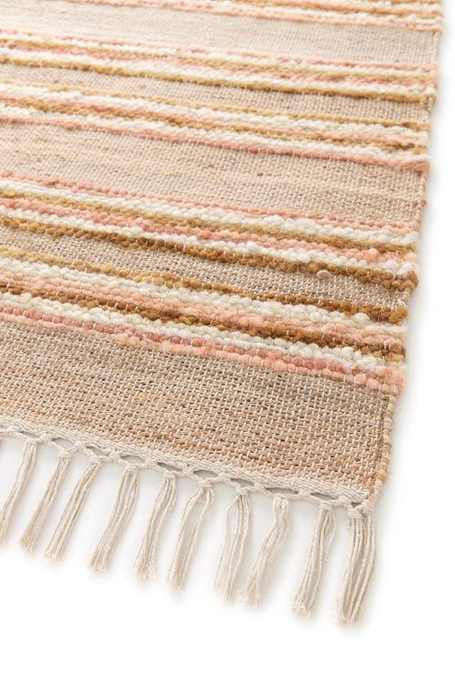 AFK Living vloerkleed Raj - handgemaakt - 60% handgekaarde wol, 30% jute, 10% katoen - 120 x 170 cm