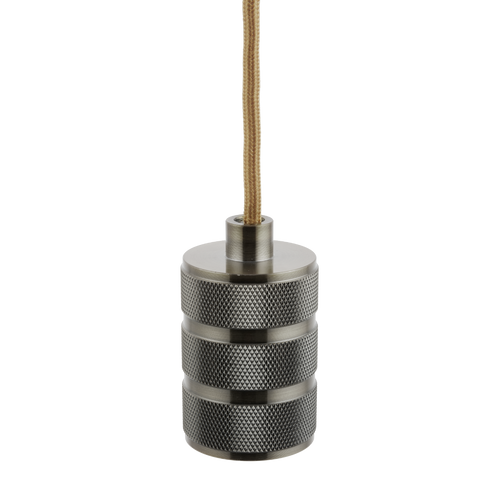 Lighto - Pendel Brons - Inclusief Lichtbron Goud - Retro - 1.5m Snoer - Met Plafondkap