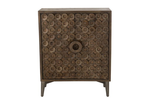 J-Line kast 2 Deuren - hout - bruin