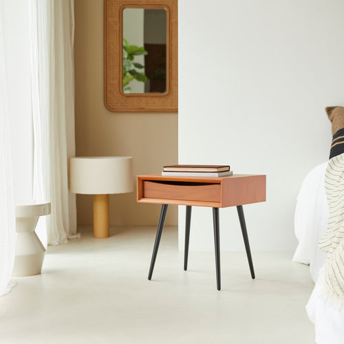 Tikamoon Teakhouten nachtkastje - Naturel - vtwonen shop