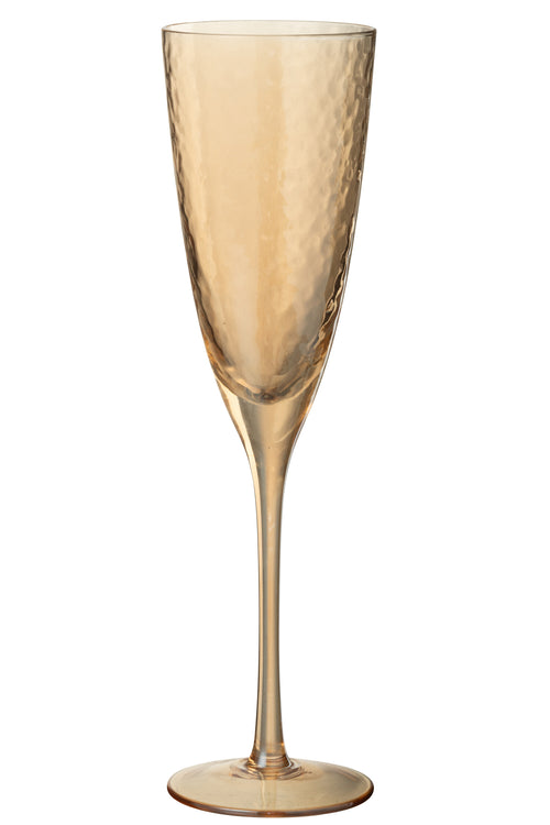 J-Line champagneglas - glas - goud - vtwonen shop