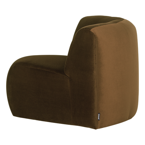WOOOD hoekelement rond Mojo Base - Velvet - Honinggeel - 74x110x110