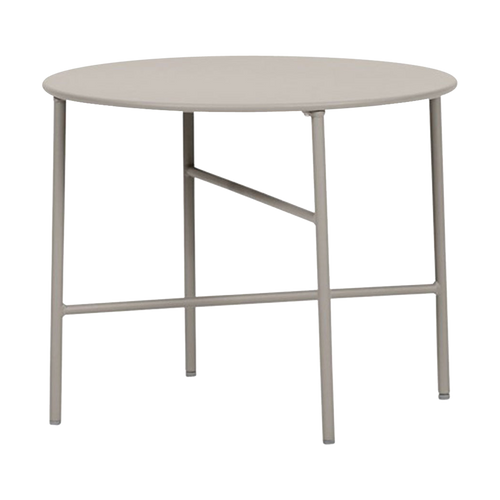 Lisomme Mila metalen tuin salontafel grijs - Ø 50 cm - vtwonen shop