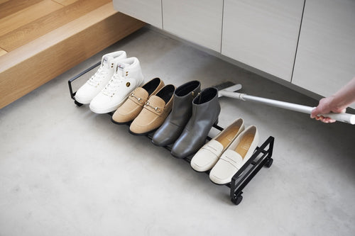 Yamazaki Schoenenrek met Wielen - Tower - Zwart - vtwonen shop