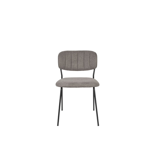 Housecraft Living Jolien Eetkamerstoelen Zwart/ Grijs - Set van 2 - vtwonen shop