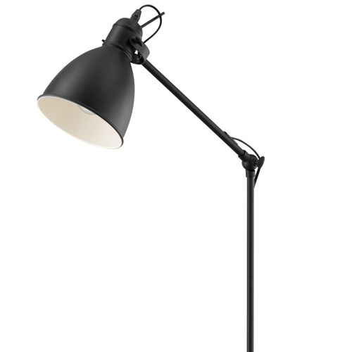 EGLO vloerlamp Priddy - e27 - 137 cm - zwart, wit - vtwonen shop