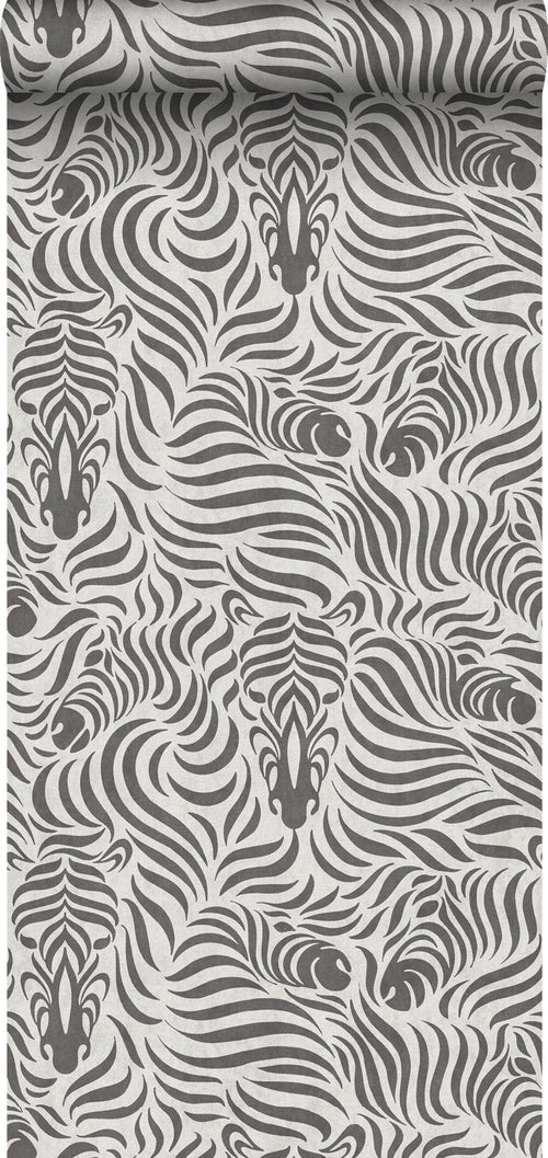 Sanders & Sanders behang zebra's zwart en wit - 53 cm x 10 m - 640519 - vtwonen shop
