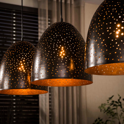 Giga Living Hanglamp Kosmos - Bruin Metaal - 120x30x150cm