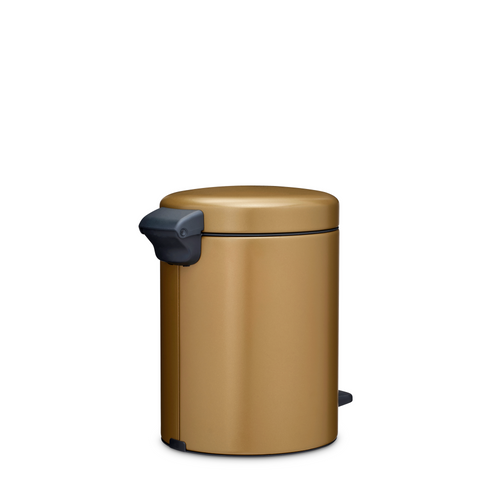 Brabantia NewIcon Pedaalemmer, 5 liter, kunststof binnenemmer - Warm Brass