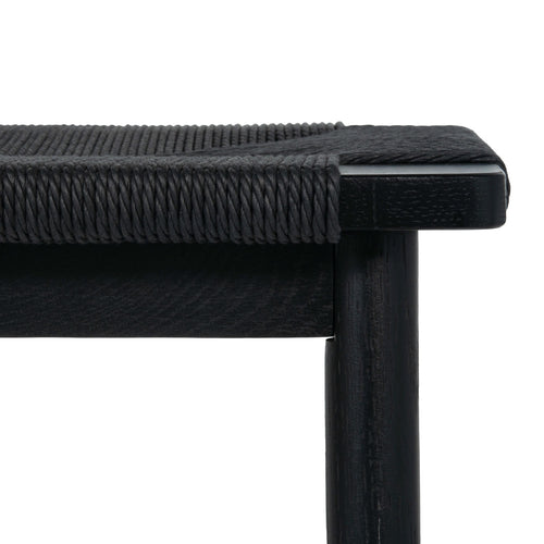 Furnhouse bankje Prime - Zwart - Papiergaren - 35x110x47