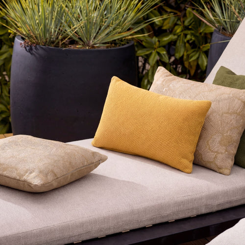 JULIO - kussenhoes outdoor 30x50 cm - waterafstotend - Golden Glow - geel