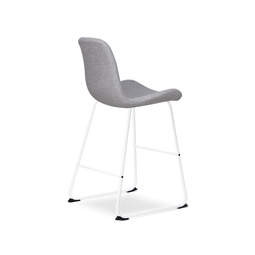 Nolon Nino-Fé Barkruk Lichtgrijs - Wit Onderstel - 65 cm - vtwonen shop