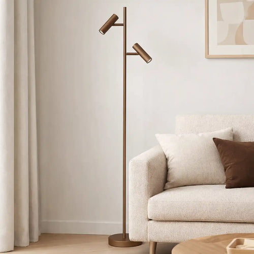 Freelight vloerlamp Undici - 2 lichts - 22  x 150   cm - brons