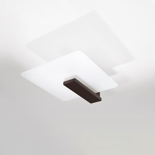 Sollux Lighting Plafondlamp LAPPO wengé - 40x14x47,5cm