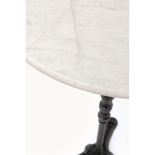 Kare Design Bartafel Bistrot Ø60cm wit marmer