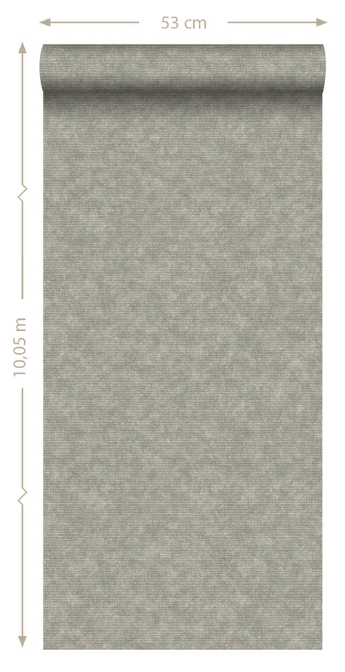 ESTAhome behang effen donker taupe - 53 cm x 10,05 m - 148308 - vtwonen shop