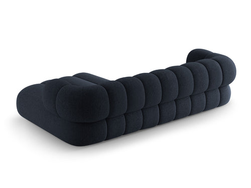 Cosmopolitan Design Hoekbank Koge 5-zits, chenille marineblauw - 165x270x70cm