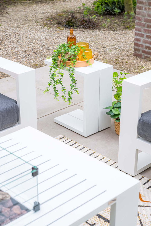 Cozy living sfeerhaard Sines - mat wit - aluminium - 130x70 cm - vtwonen shop