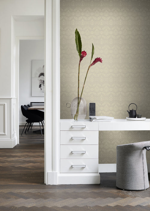 Origin Wallcoverings behang ornamenten glanzend brons - 53 cm x 10,05 m - 346247 - vtwonen shop