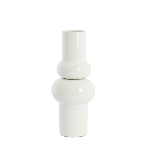 Light & Living vaas Irissa - wit - Ø19cm - vtwonen shop