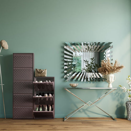 Kare Design Schoenenkast Caruso - alu - 5 laden