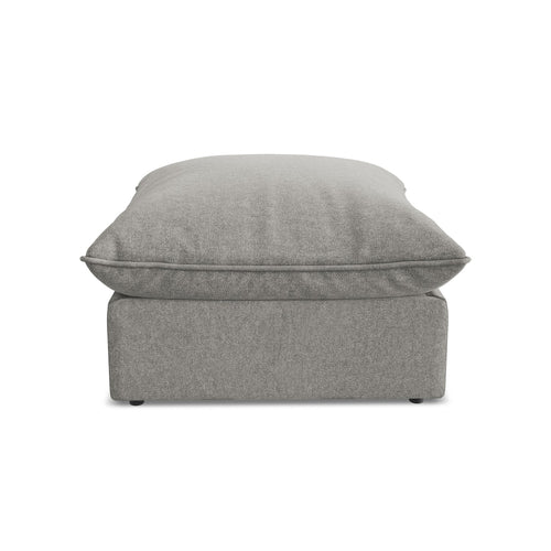 LaMiaSofa Poef Ravenna - velours - grijs - 75x75x45