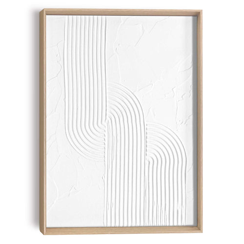 Reinders Knot White schilderij 3d art -  wit - woonkamer - 40x30cm