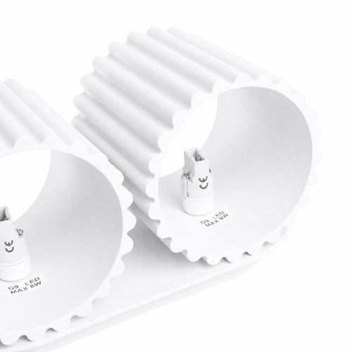 Sollux Lighting Wandlamp AURA 2 wit G9 - 21x12x10cm