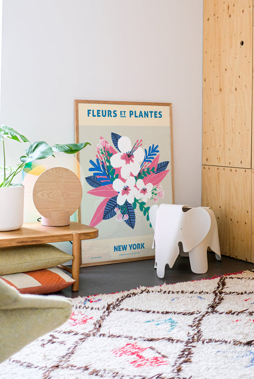 Zoe - Fleurs et Plantes - New York - PSTR studio Kunst Poster - vtwonen shop