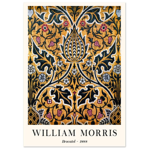 Artfulprints  William Morris - Brocatel 1888   poster A4 21x29.7 cm - vtwonen shop