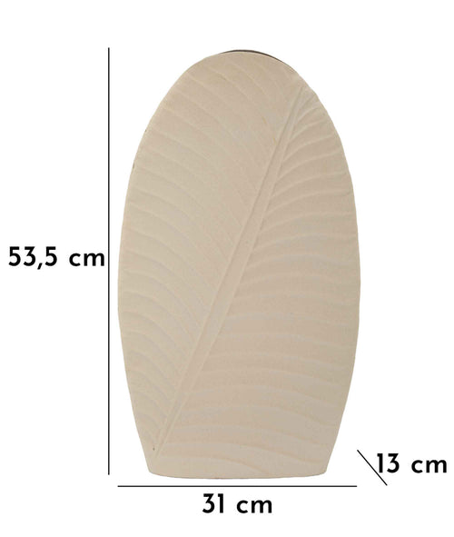 Mauro Ferretti vaas - 31x13x53,5 cm - crème