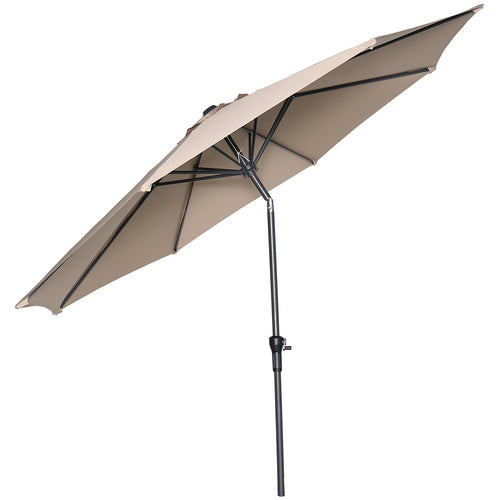 Lotus parasol - Ø300 cm - carbon black - taupe
