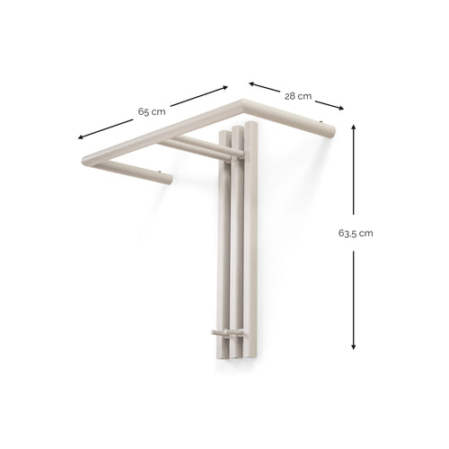Spinder Design kapstok Senza 1 - Silky Taupe - 2 haken
