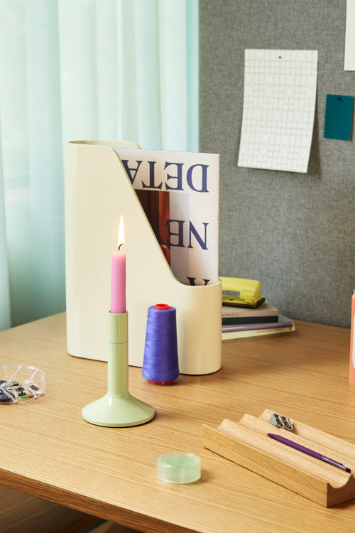 Hübsch bureau-organizer Wave - eikenhout - 22x11xh3cm - vtwonen shop