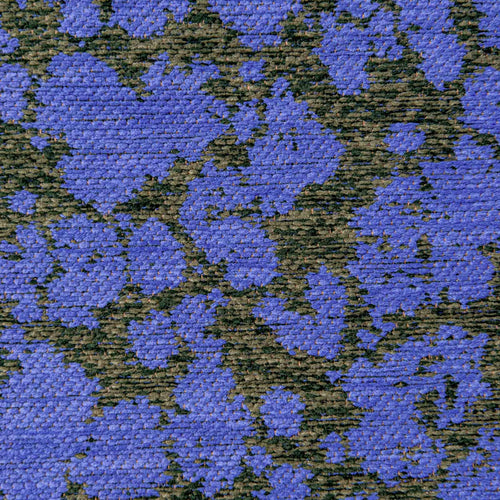Lola&Moi vloerkleed Blue Grass - blauw - 80x150cm