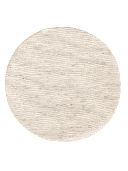 benuta wollen vloerkleed Rocco - crème - ø 150 cm