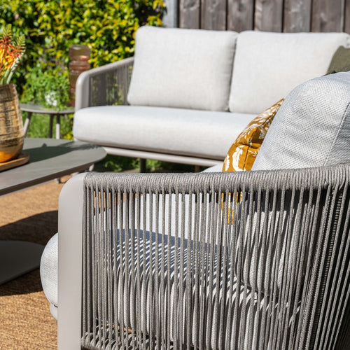 Durango rope lounge hoekset - taupe - valley sand