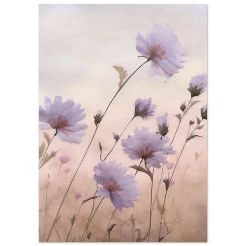 Artfulprints  Flower aquarel 2   poster A4 21x29.7 cm - vtwonen shop