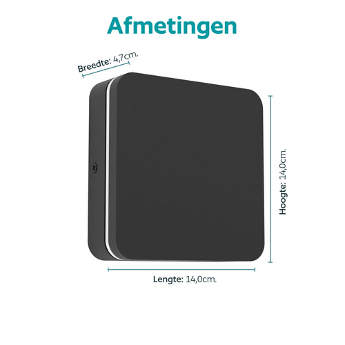 EGLO wandlamp buiten Pedersano - zwart